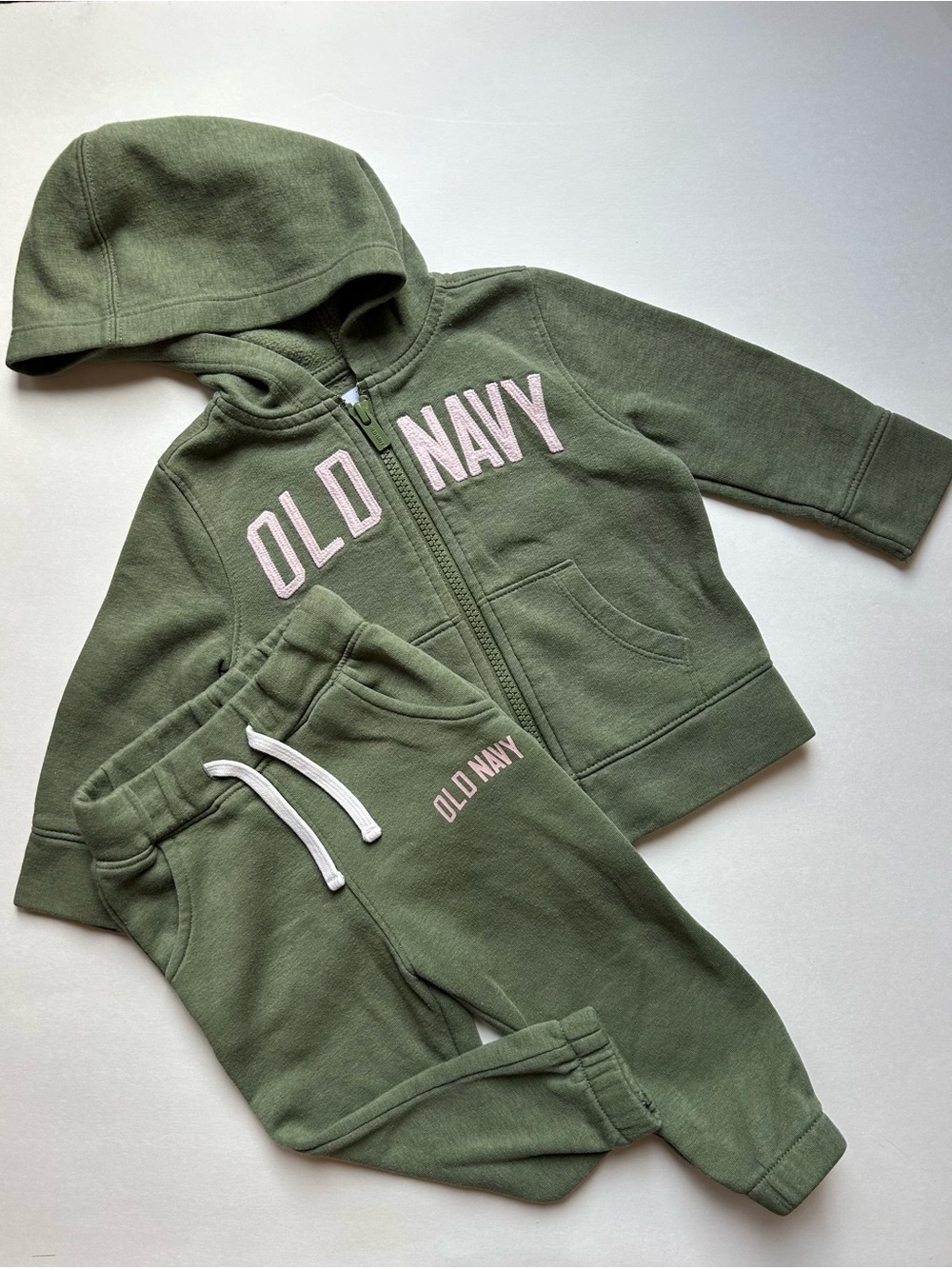 Old Navy Olive Green Hoodie & Jogger Set